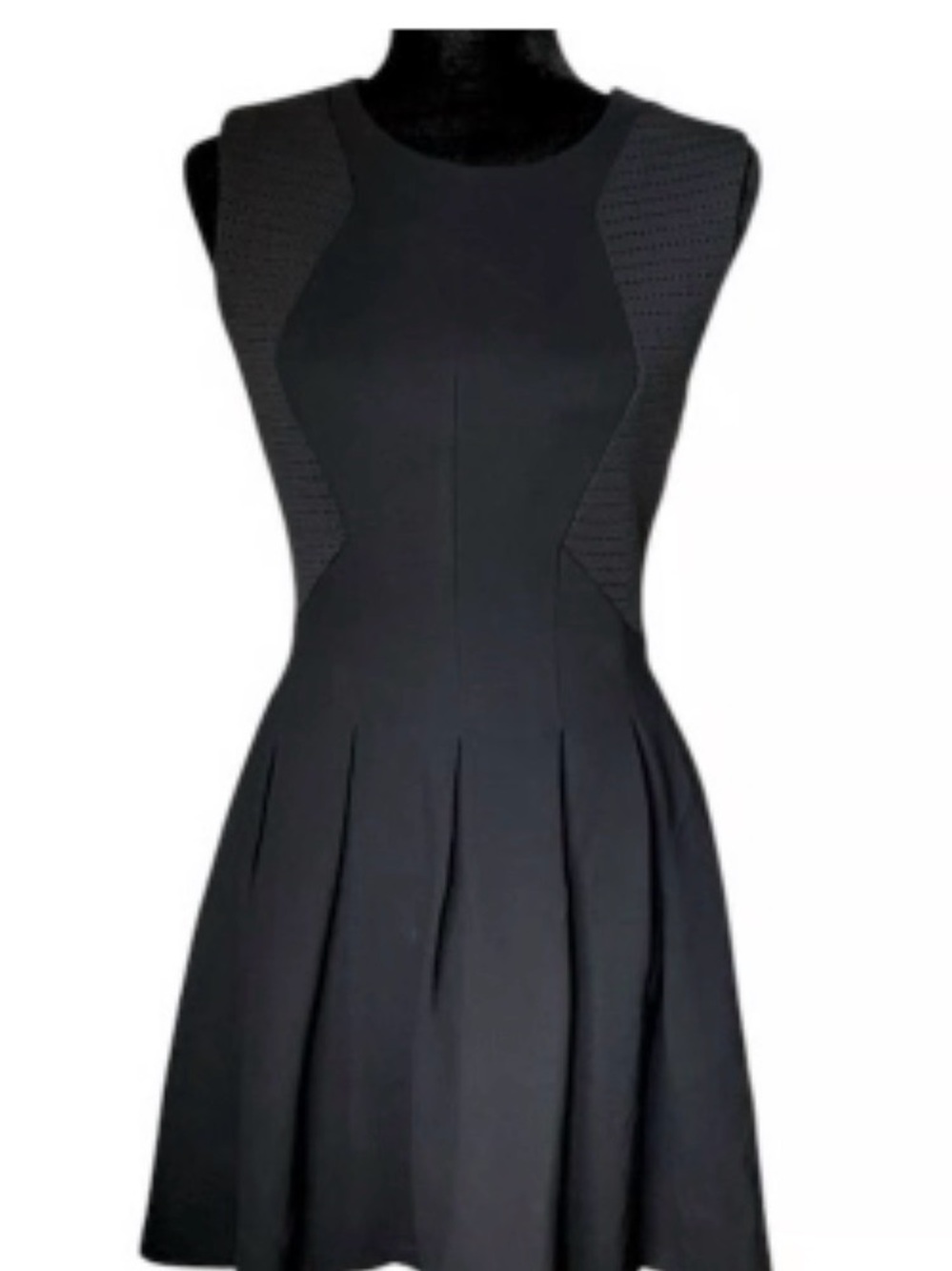 Vertigo Paris Black Sleeveless Fit-and-Flare Mini Dress